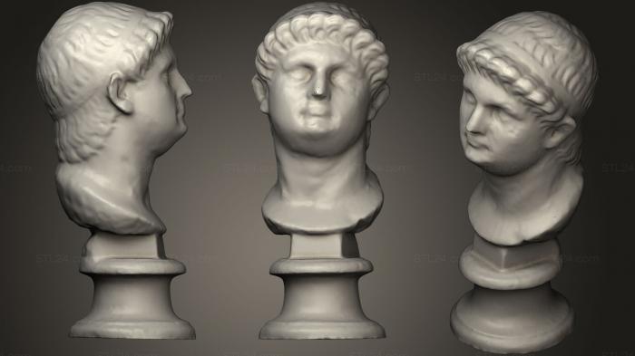 Бюсты и головы античные и исторические (Нерон, BUSTA_0689) 3D модель для ЧПУ станка